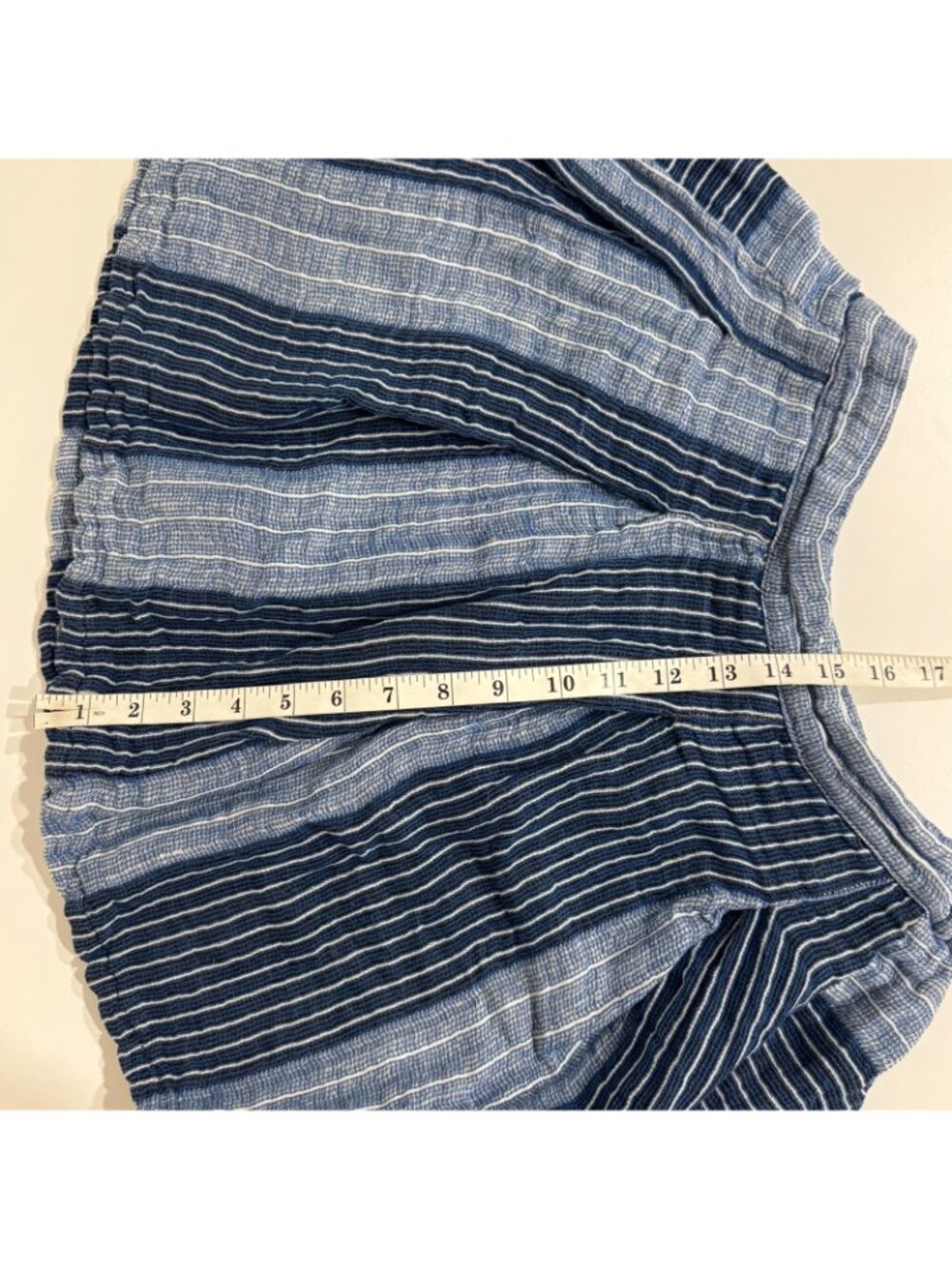 Ace & Jig Womens Cotton Linen Blend Pull On Mini Skirt Size S Blue Stripe - Picture 6 of 6